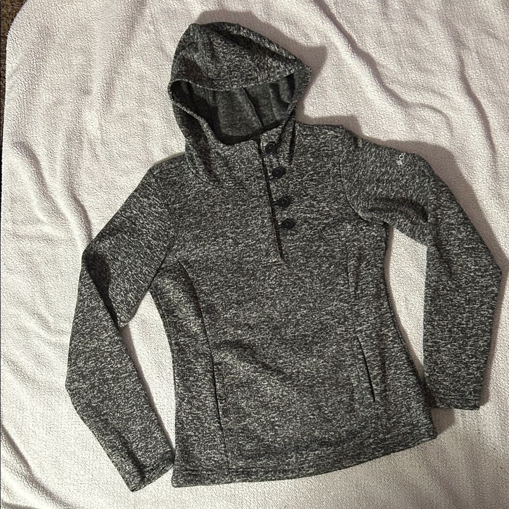 Columbia Women's Gray Button-Up Hoodie